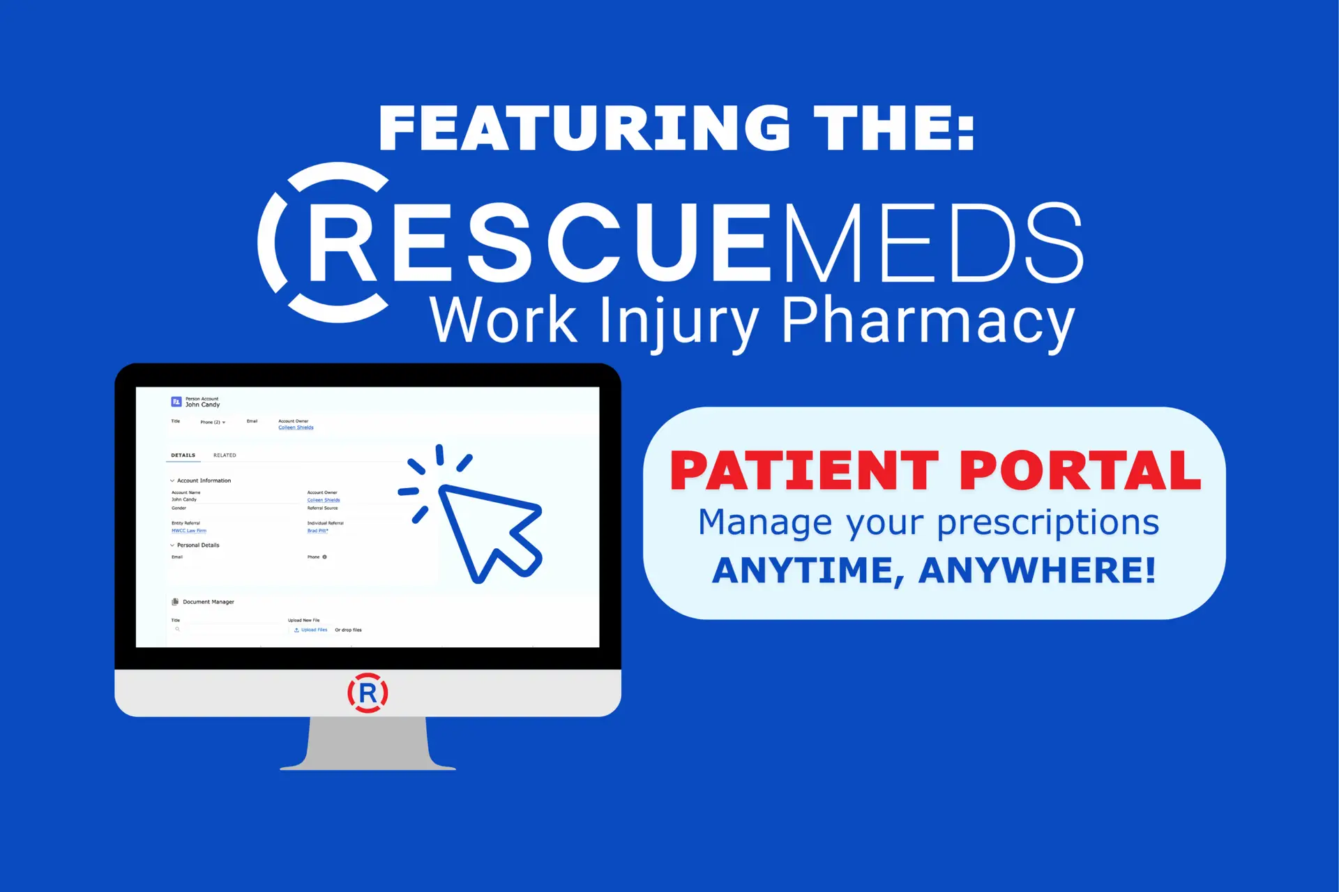 RescueMeds Website Feature - Patient Portal