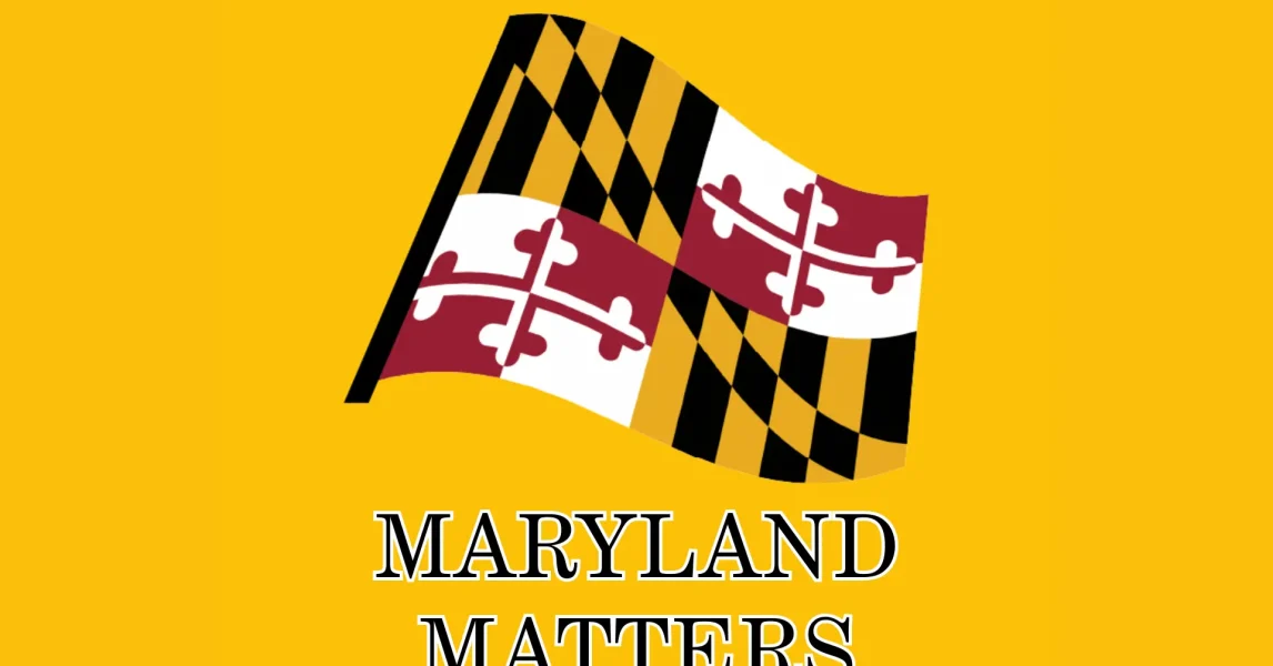 Maryland Matters with Maryland State flag on gold background