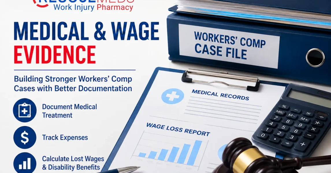 Medical & Wage Evidence with Workers' Comp Case File, Medical Records, and Wage Loss Report